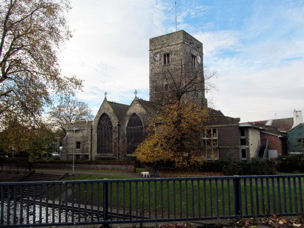 Обои картинки фото holy trinity church, dartford, kent, uk, города, - католические соборы,  костелы,  аббатства, holy, trinity, church