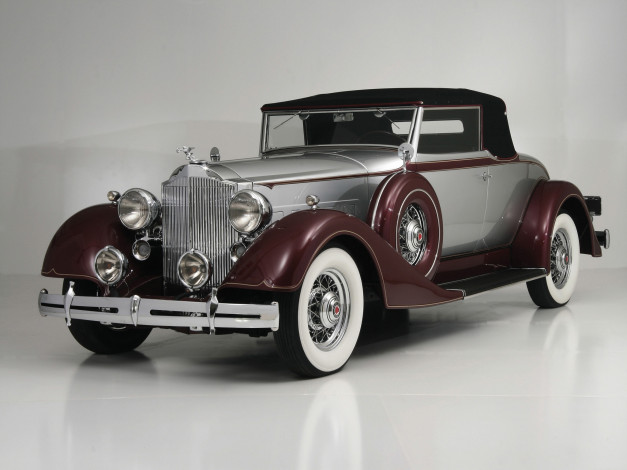 Обои картинки фото packard eight coupe roadster,  1934, автомобили, packard, авто