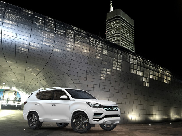 Обои картинки фото ssang yong liv-2 concept 2017, автомобили, ssang yong, ssang, yong, белый, 2017, concept, liv-2