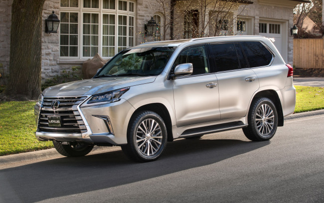 Обои картинки фото lexus lx570 2017, автомобили, lexus, металлик, внедорожник, серебряный, lx570, 2017