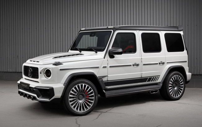 Обои картинки фото topcar mercedes-amg g63 2019, автомобили, mercedes-benz, topcar, тюнинг, mercedes, amg, g63, w463, белый, гелендваген, премиум, класс, внедорожники, немецкие