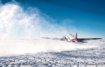 Картинка авиация пассажирские+самолёты самoлeт douglas dc3 снeг