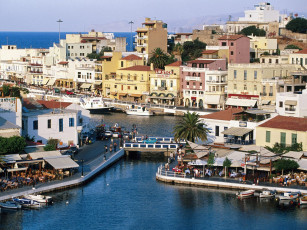 Картинка agios nikolaos crete greece города