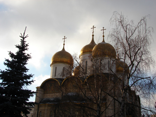 Обои картинки фото успенский, собор, кремля, города