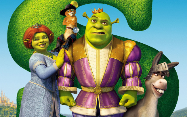 Обои картинки фото мультфильмы, shrek, the, third