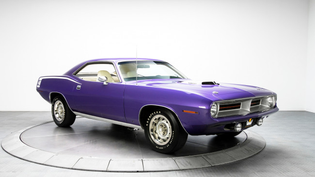 Обои картинки фото plymouth cuda, автомобили, plymouth, легковые, подразделение, chrysler, сша