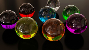 Картинка 3д+графика шары+ balls шары фон цвета
