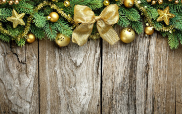 Картинка праздничные украшения елка шары рождество wood decoration christmas merry новый год бант звезды ветки