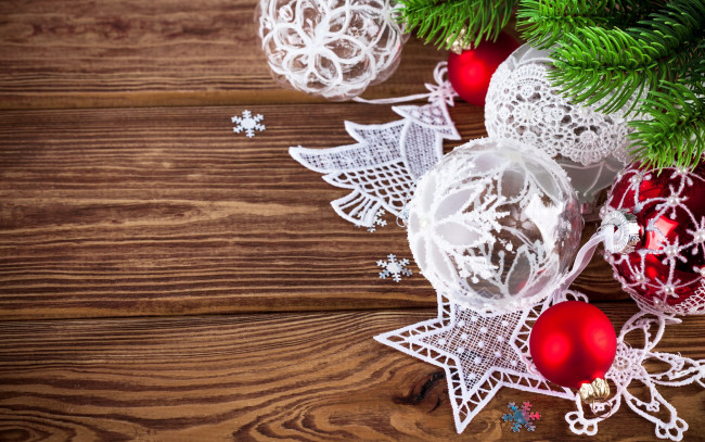 Обои картинки фото праздничные, шары, merry, рождество, новый, год, украшения, christmas, decoration, wood, елка, ветки