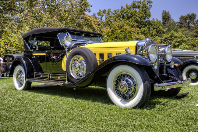 Обои картинки фото 1930 cadillac 452a dual-cowl phaeton, автомобили, выставки и уличные фото, выставка, автошоу