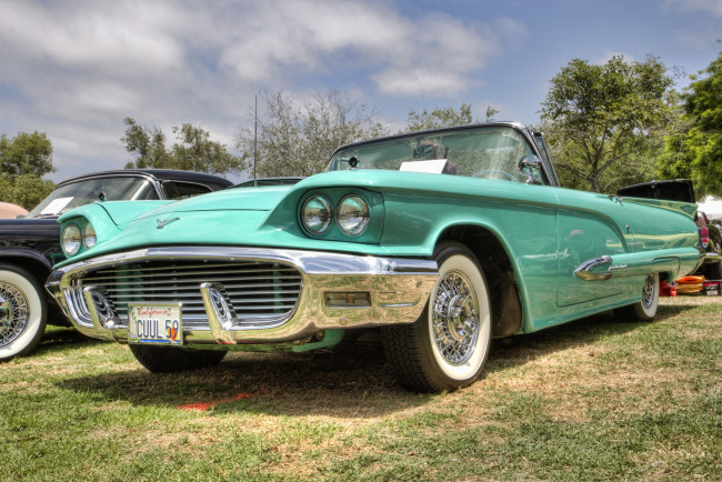 Обои картинки фото 1959 ford thunderbird, автомобили, выставки и уличные фото, автошоу, выставка