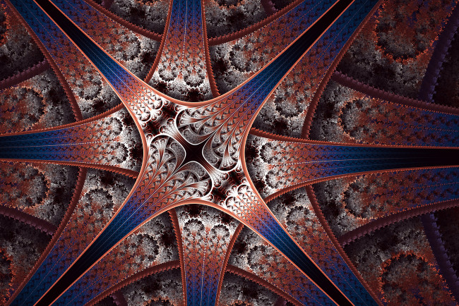 Обои картинки фото 3д графика, фракталы , fractal, объем, свет, симметрия, узор, лепестки, цветок