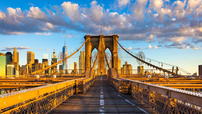 Обои картинки фото города, нью-йорк , сша, мост