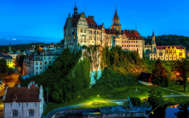 Обои картинки фото hohenzollern castle, города, замки германии, hohenzollern, castle