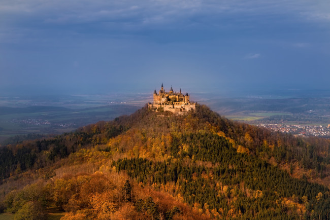 Обои картинки фото hohenzollern castle, города, замки германии, hohenzollern, castle