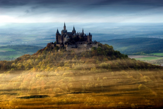 Обои картинки фото hohenzollern castle, города, замки германии, hohenzollern, castle