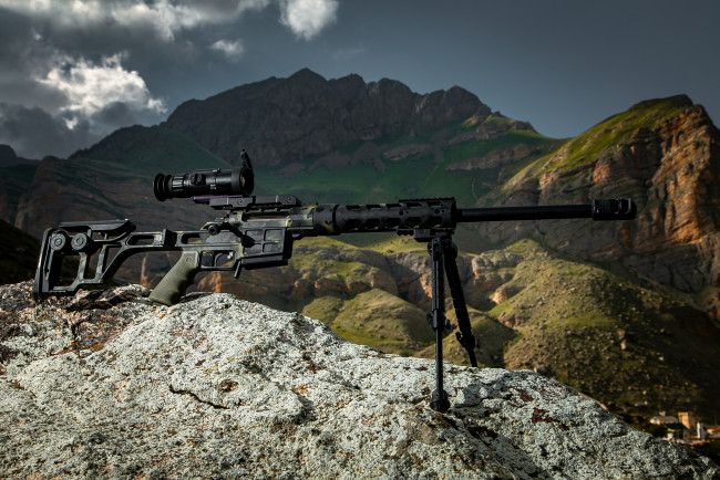 Обои картинки фото dvl-10 m3 волкодав, оружие, снайперская винтовка, двл10, м3, волкодав, lobaev, arms, природа, горы, компактный, легкий, вариант, винтовка, высокой, точности