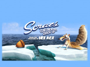 Картинка scrat`s continental crack up мультфильмы ice age drift
