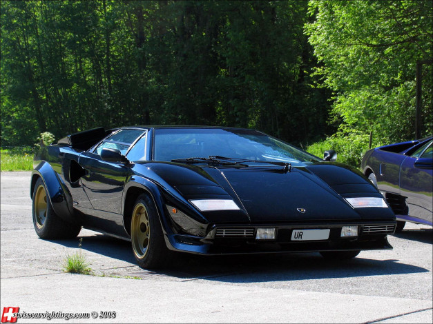 Обои картинки фото автомобили, выставки, уличные, фото, lamborghini, countach