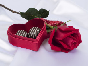 Картинка еда конфеты шоколад сладости роза сердце