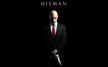 Картинка hitman5 absolution видео игры hitman киллер лысый пистолет агент