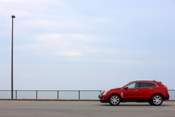 обоя автомобили, cadillac, красный, 2012г, jp-spec, srx