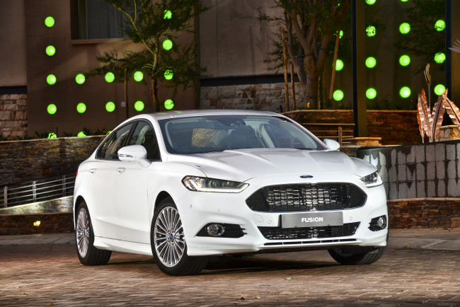 Обои картинки фото автомобили, ford, светлый, 2015г, za-spec, titanium, fusion