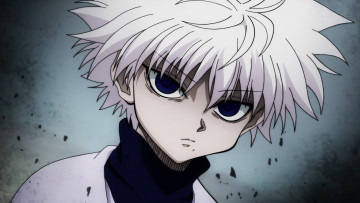 обоя аниме, hunter x hunter, арт, киллуа, золдик