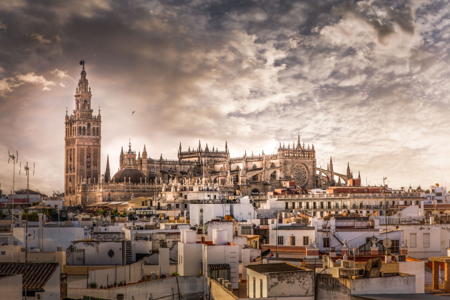 Обои картинки фото seville spain, города, севилья , испания, панорама