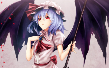 обоя аниме, touhou, фон, девушка, взгляд