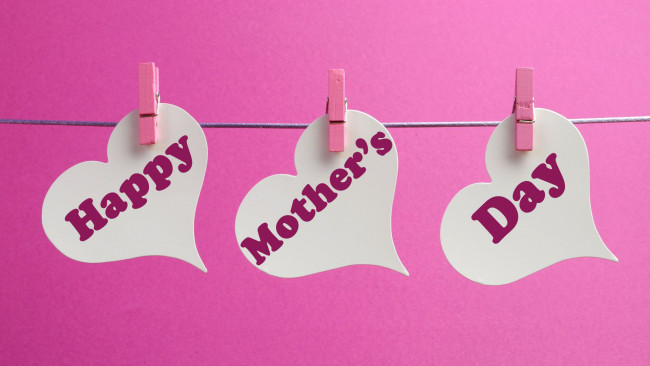 Обои картинки фото праздничные, день матери, фон, сердечки
