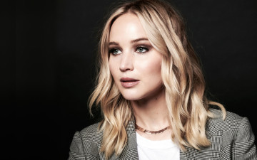 обоя девушки, jennifer lawrence, блондинка, актриса, жакет, лицо