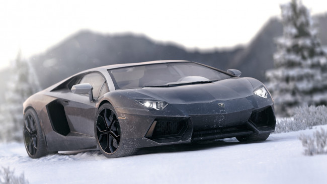 Обои картинки фото автомобили, lamborghini, aventador