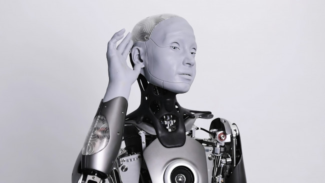 Обои картинки фото компьютеры, -unknown , разное, технологии, ameca, humanoid, ces, 2022, робот, искусственный, интеллект