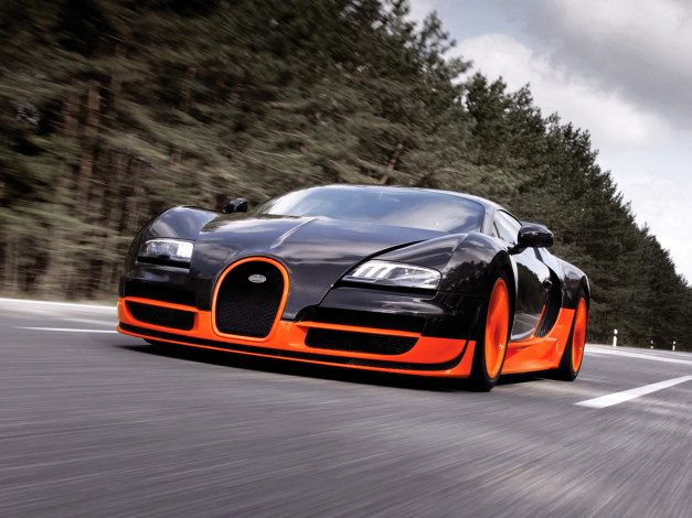 Обои картинки фото bugatti, автомобили, veyron