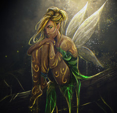Картинка фэнтези феи взгляд крылья фея девушка