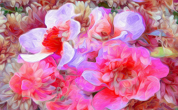 Картинка разное компьютерный+дизайн лепестки природа рендеринг цветы