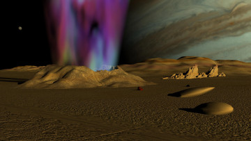 Картинка 3д+графика фантазия+ fantasy планета свечение поверхность
