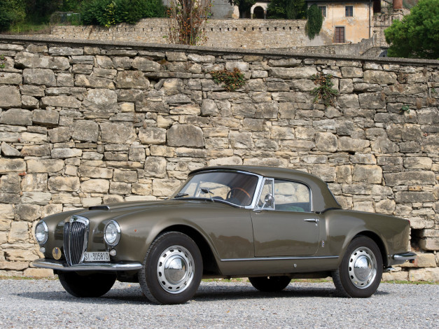 Обои картинки фото lancia aurelia gt convertible 1956, автомобили, lancia, convertible, gt, aurelia, 1956