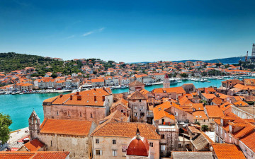 Картинка trogir croatia города -+панорамы