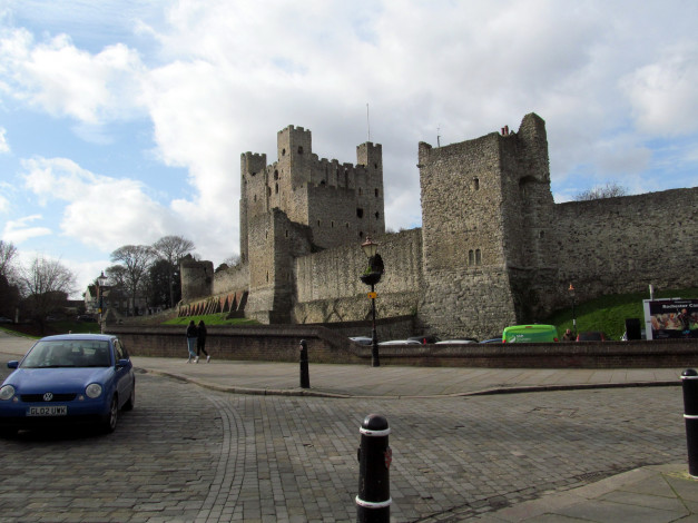 Обои картинки фото города, замки англии, замок, rochester, castle
