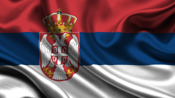 обоя разное, флаги,  гербы, сербия, флаг