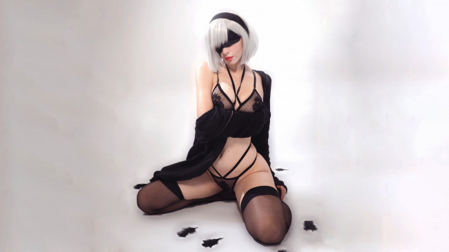 Обои картинки фото katyuska moonfox, девушки, automata, nier