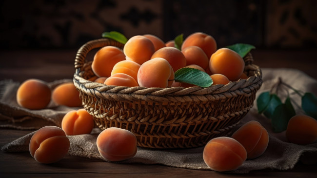 Обои картинки фото 3д графика, еда-, food, абрикосы