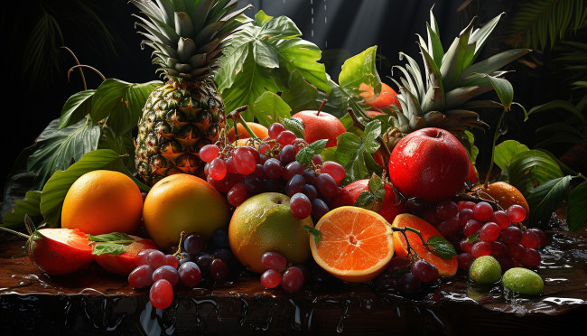 Обои картинки фото 3д графика, еда-, food, фрукты, ягоды