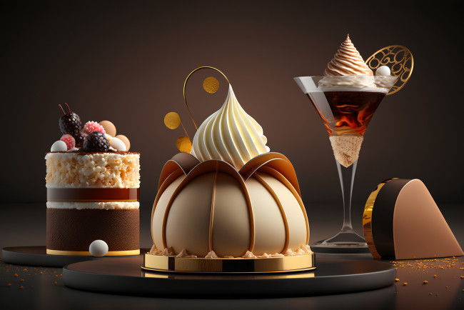Обои картинки фото 3д графика, еда-, food, десерты