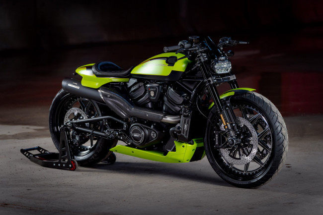 Обои картинки фото мотоциклы, harley-davidson, sportster, s-1250, customized, sps-4