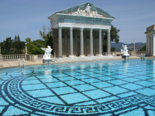 обоя hearst, castle, neptune, pool, интерьер, бассейны, открытые, площадки, калифорния