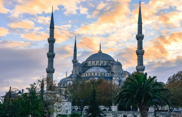 обоя города, стамбул, турция, мечеть, минареты