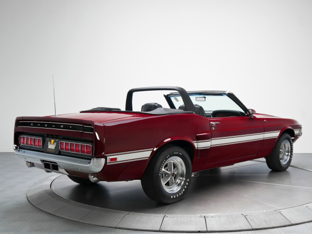 Обои картинки фото shelby, gt500, convertible, `1969, автомобили, mustang, auto